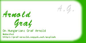arnold graf business card